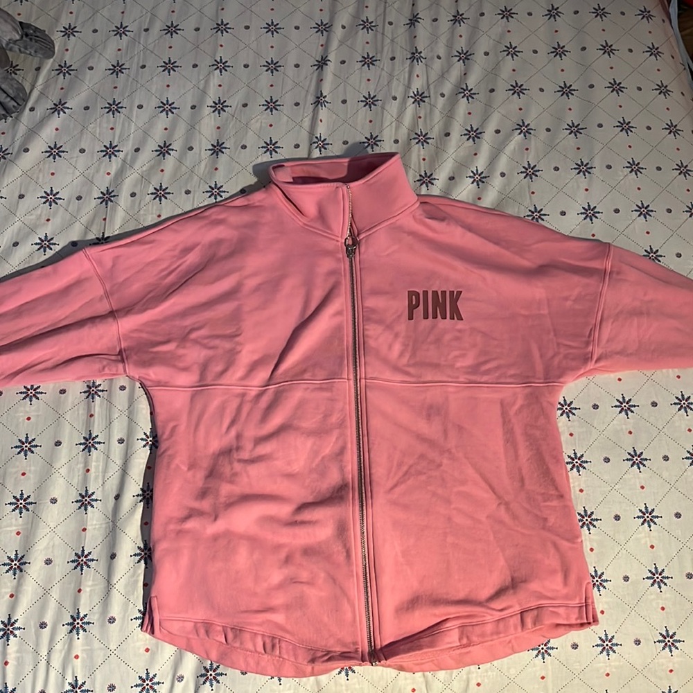 Pink Pink zip up in medium